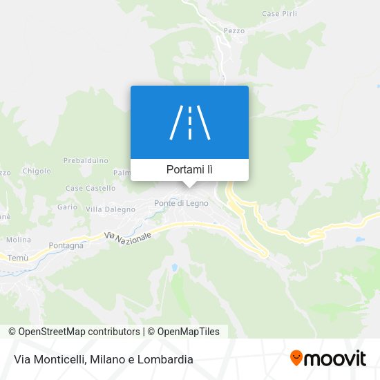 Mappa Via Monticelli