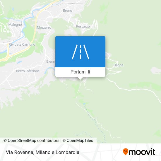 Mappa Via Rovenna