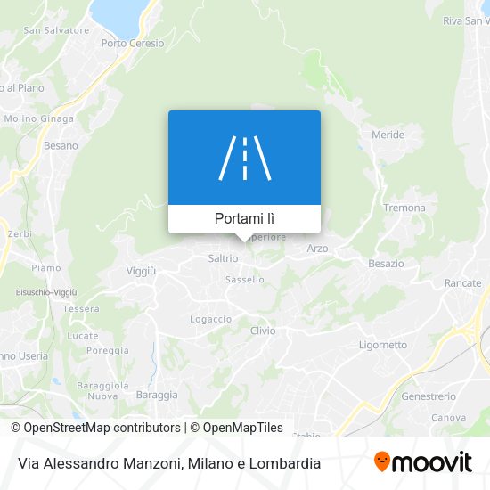 Mappa Via Alessandro Manzoni