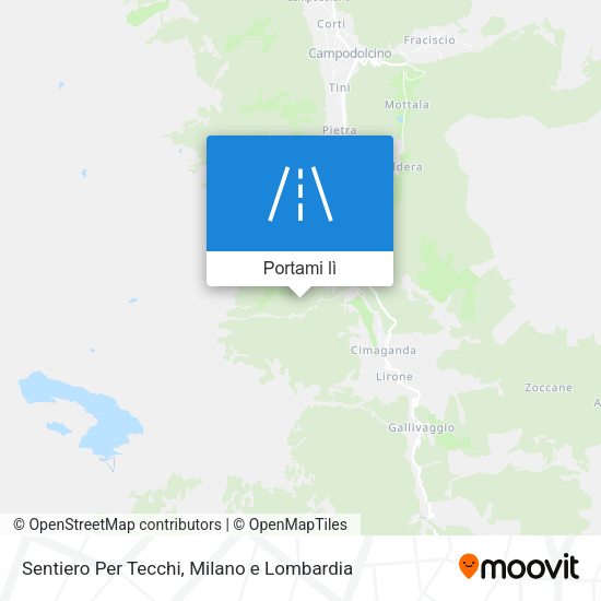 Mappa Sentiero Per Tecchi