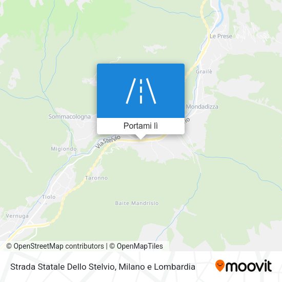 Mappa Strada Statale Dello Stelvio