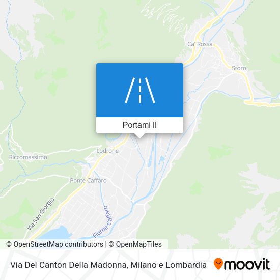 Mappa Via Del Canton Della Madonna