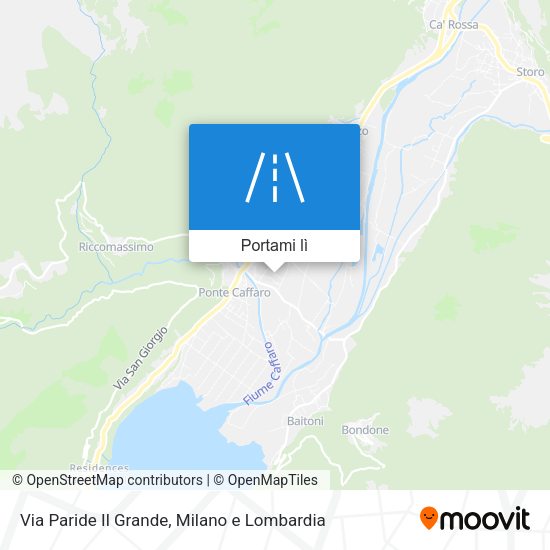 Mappa Via Paride Il Grande