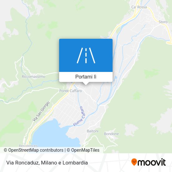 Mappa Via Roncaduz