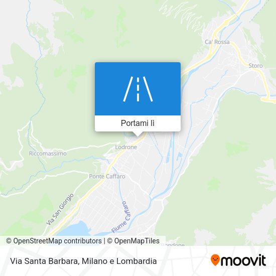 Mappa Via Santa Barbara