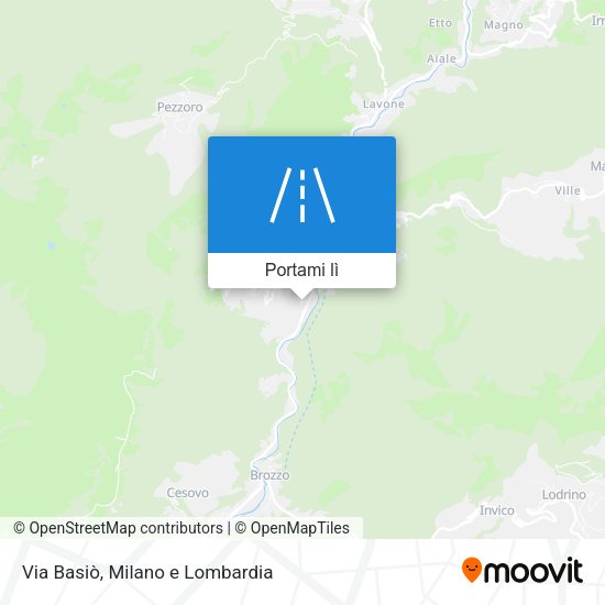 Mappa Via Basiò