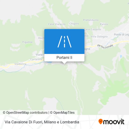Mappa Via Cavaione Di Fuori