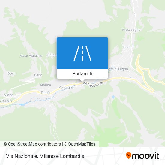 Mappa Via Nazionale