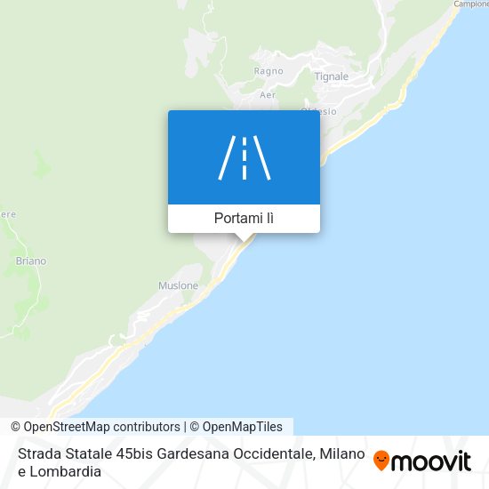 Mappa Strada Statale 45bis Gardesana Occidentale