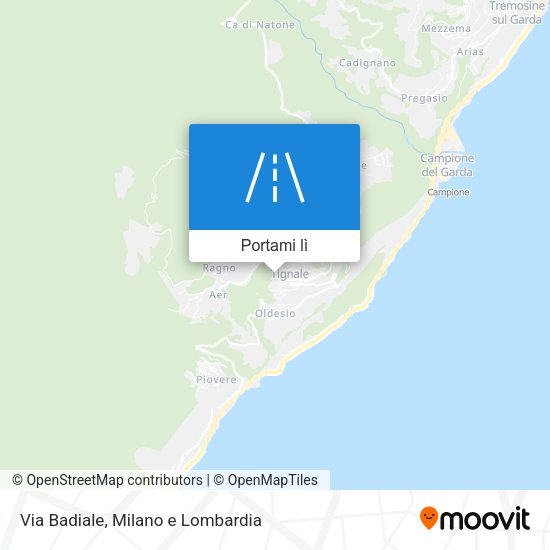 Mappa Via Badiale