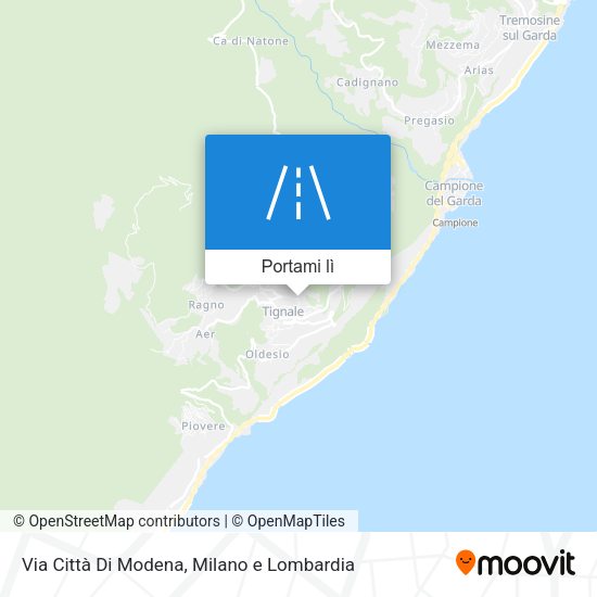 Mappa Via Città Di Modena