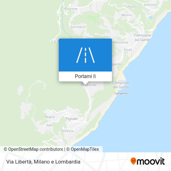Mappa Via Libertà