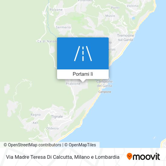 Mappa Via Madre Teresa Di Calcutta