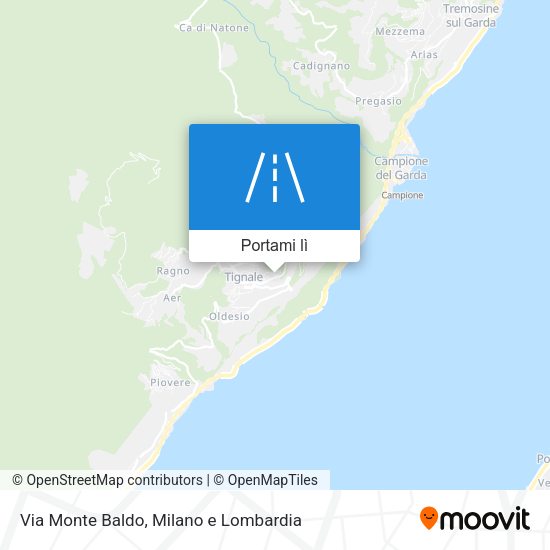 Mappa Via Monte Baldo