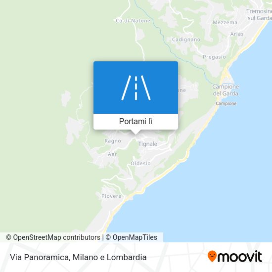 Mappa Via Panoramica