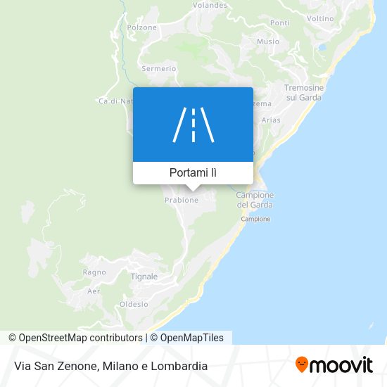 Mappa Via San Zenone