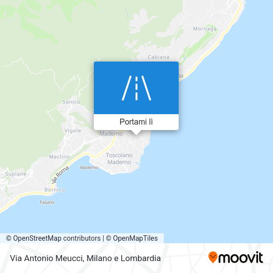 Mappa Via Antonio Meucci