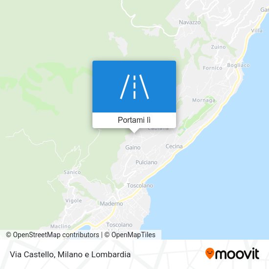 Mappa Via Castello