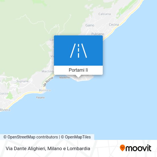 Mappa Via Dante Alighieri