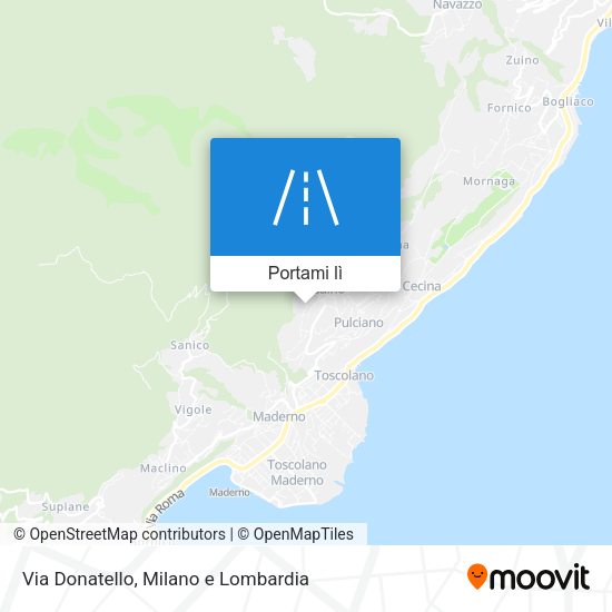Mappa Via Donatello