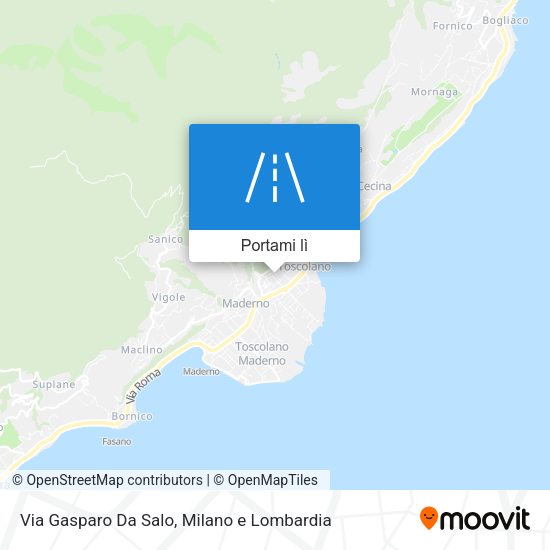 Mappa Via Gasparo Da Salo