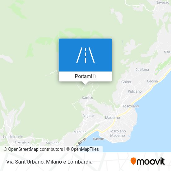 Mappa Via Sant'Urbano