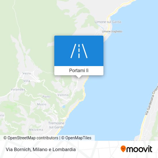 Mappa Via Bornich