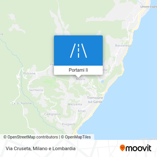 Mappa Via Cruseta