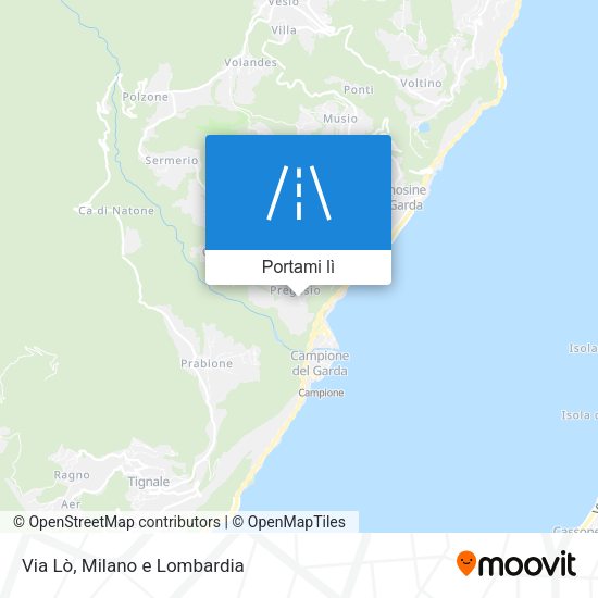 Mappa Via Lò