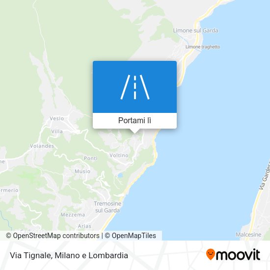Mappa Via Tignale