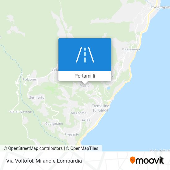 Mappa Via Voltofol