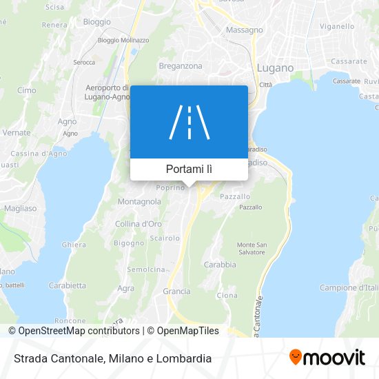 Mappa Strada Cantonale