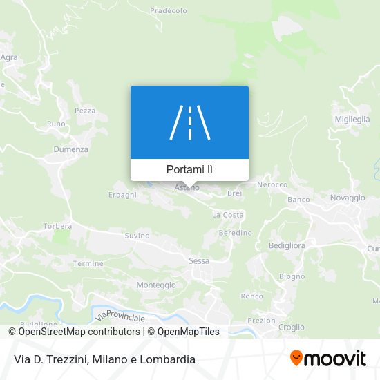 Mappa Via D. Trezzini