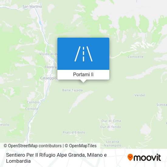 Mappa Sentiero Per Il Rifugio Alpe Granda