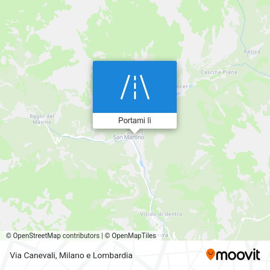 Mappa Via Canevali