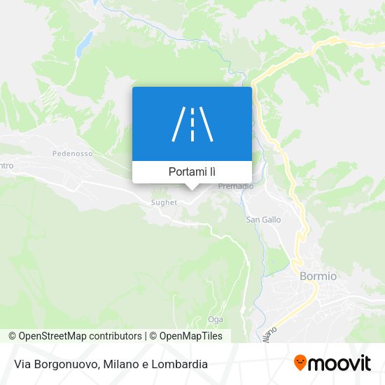 Mappa Via Borgonuovo