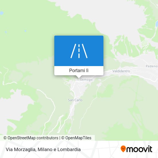 Mappa Via Morzaglia
