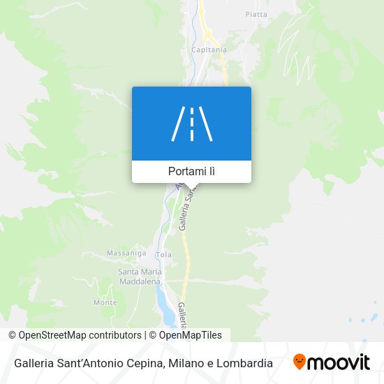 Mappa Galleria Sant’Antonio Cepina