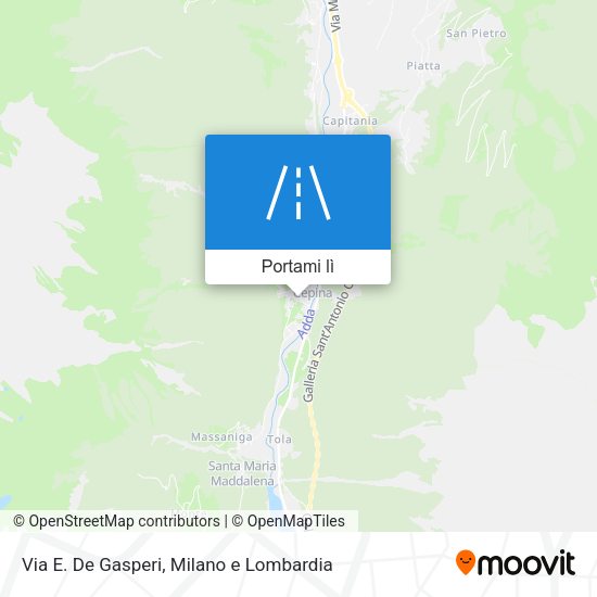 Mappa Via E. De Gasperi