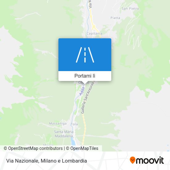 Mappa Via Nazionale
