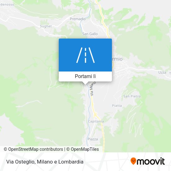 Mappa Via Osteglio