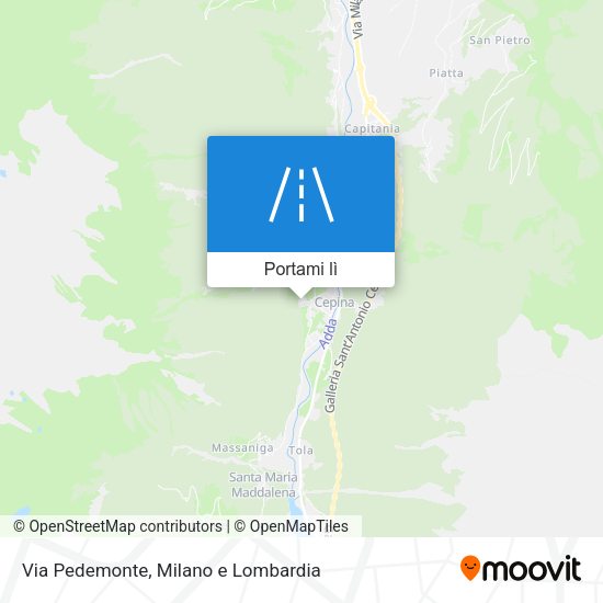 Mappa Via Pedemonte
