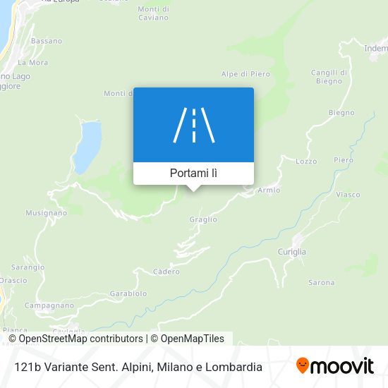 Mappa 121b Variante Sent. Alpini