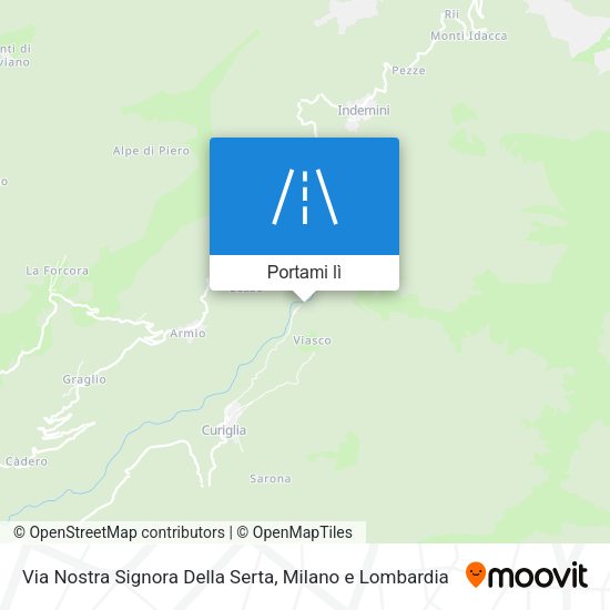 Mappa Via Nostra Signora Della Serta
