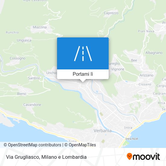 Mappa Via Grugliasco