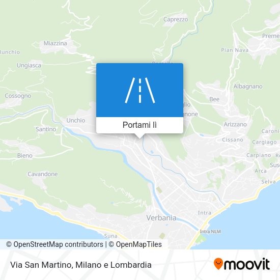 Mappa Via San Martino