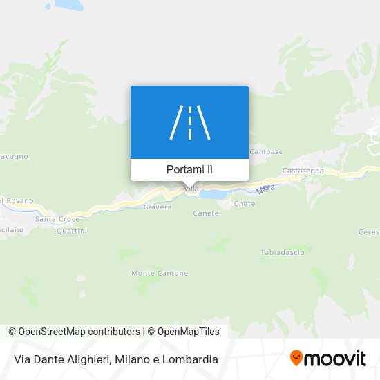 Mappa Via Dante Alighieri