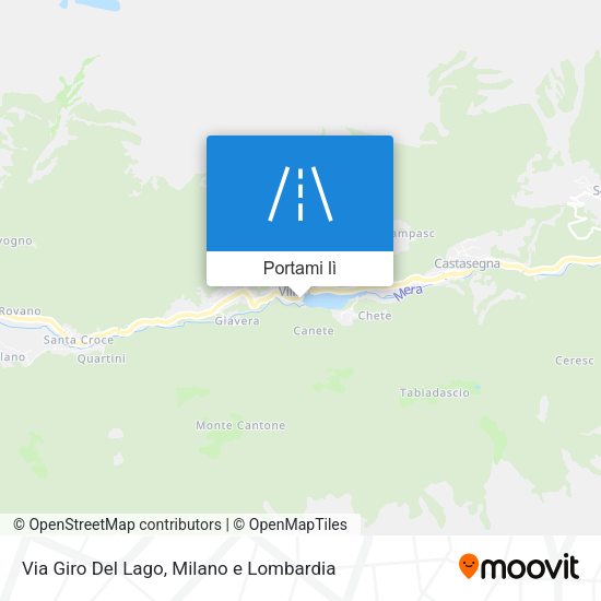 Mappa Via Giro Del Lago
