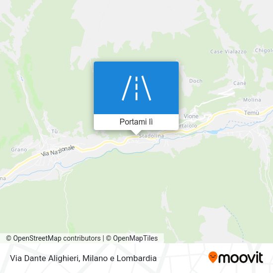 Mappa Via Dante Alighieri