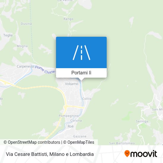 Mappa Via Cesare Battisti